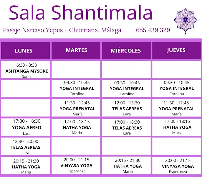 Sala Shantimala - Centro de yoga en Málaga - foto 2